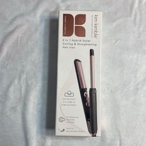 Kim Kimble 2 in 1 hybrid styler curling iron & straightening iron